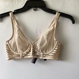 Victoria Secret Elegant Cream Sheer unlined Bra